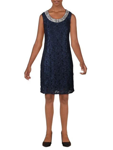 Randm Richards Randm Richards Womens Lace Sleeveless Cocktail Dress