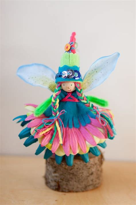 Flower Fairy Celebrating Color With Forest Fairy Crafts By Lenka