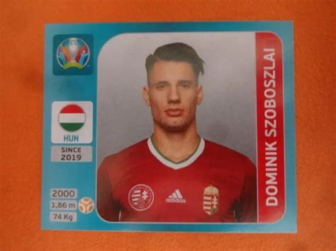 STICKER PANINI EURO 2020 Tournament DOMINIK SZOBOSZLAI Hungary N 616