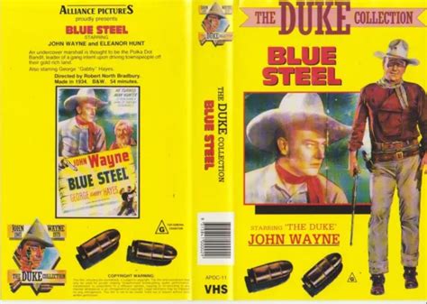 Blue Steel 1934 Aussie Re Issue John Wayne B And W Classic Early