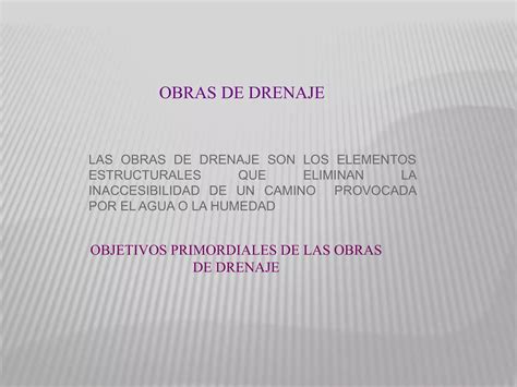 Drenaje Tipo Rectangular Embaulado Yulim Ppt