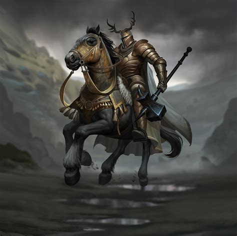 mounted knight by Atomhawk Design : r/ImaginaryKnights