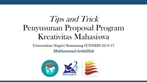 Tips And Trick Penyusunan Proposal Pkm Ppt