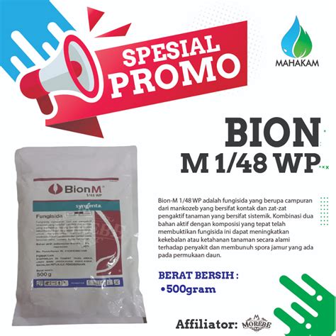 Jual BION M 1 48 WP Fungisida Untuk Busuk Buah Dan Daun Shopee Indonesia