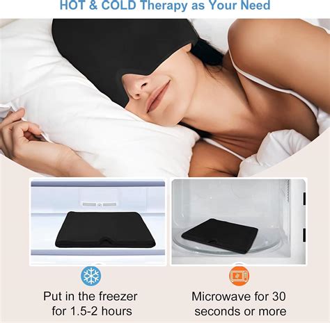 Abrvuahm Migraine Relief Cap Reusable Cold Hot Therapy Migraine And Headache Relief Cap Cold