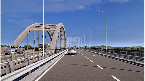 La imagen que muestra cómo será el nuevo puente Santa Fe Santo Tomé