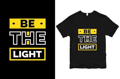 Premium Vector Be The Light Geometric Motivational Stylish And