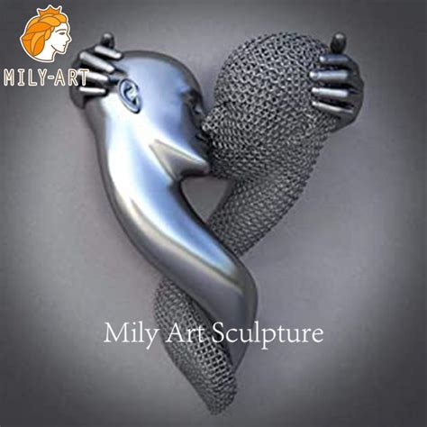 High Quality Abstract Art Stainless Steel Wall Figure Sculpture China