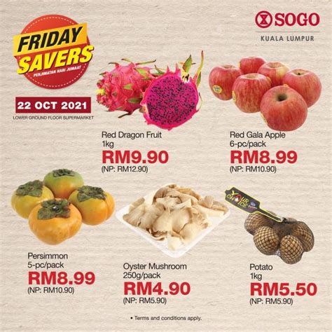 22 Oct 2021 SOGO Supermarket Friday Savers Promotion EverydayOnSales