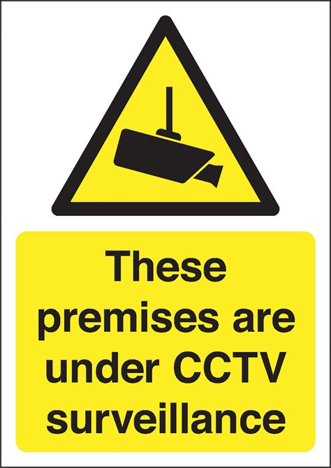 These Premises Are Under Cctv Surveillance 300x500mm Rigid Safety Sign