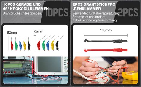 Tlg Multimeter Messleitungs Set Paraoutil Pr Fleitungssatz Kfz