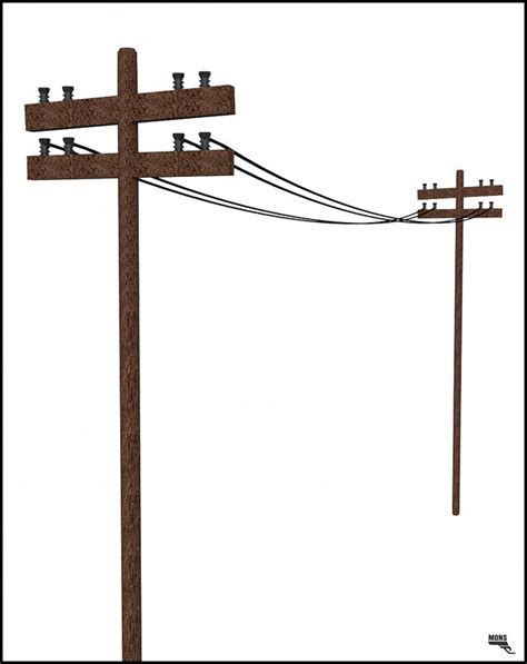 Phone Pole Cartoon Obj Free