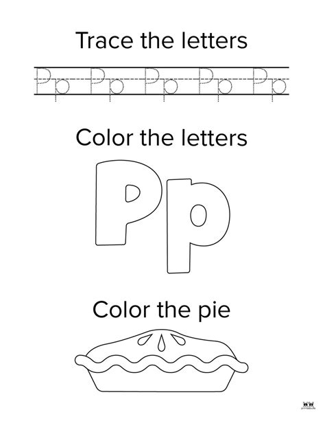 Letter P Worksheets - 50 FREE Printables | Printabulls