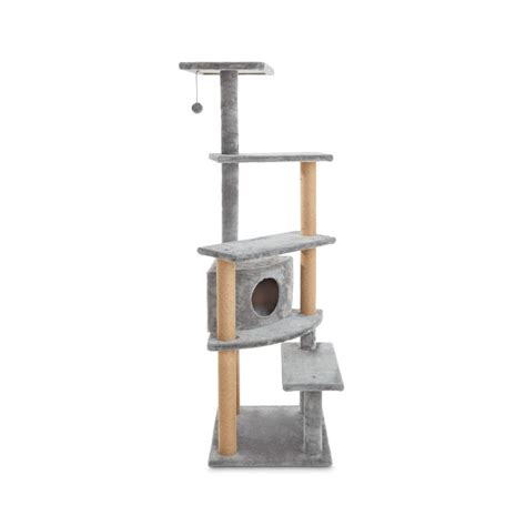 Animaze 5 Level Grey Cat Tree With Condo 63 H Petco Grey Cats