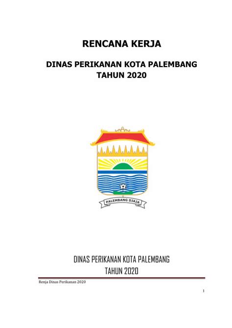 Pdf Dinas Perikanan Kota Palembang Tahun Dokumen Tips