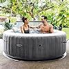 Amazon Intex Ep Purespa Plus Greywood Portable Inflatable Bubble Hot Tub Jet Spa With