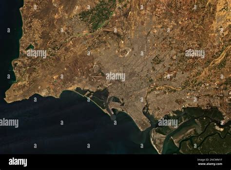 High Resolution Satellite Image Of Karachi Pakistan Contains