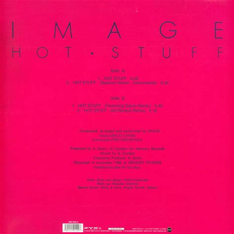 Image Hot Stuff Vinyl LP EU Original HHV