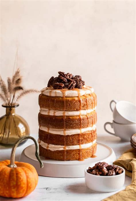 Easy 4 Layer Pumpkin Cake Recipe Celebrations At Home