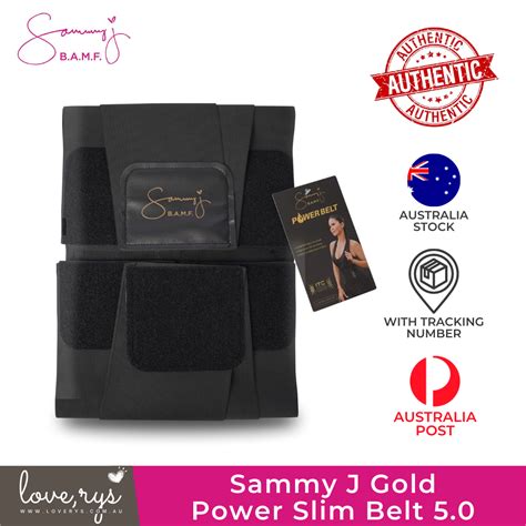 Sammy J Gold Power Slim Belt 50 Choose A Size 100 Authentic 🇦🇺