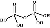 Write the structure of pyrophosphoric acid.