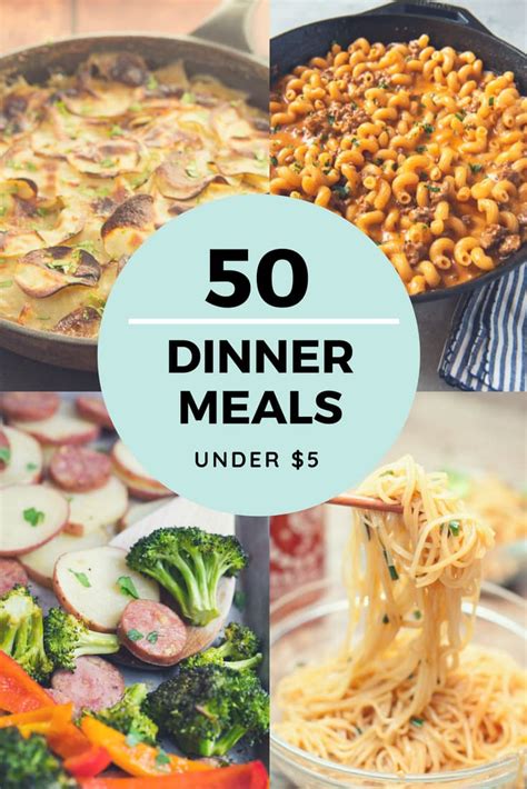 Cheap Dinner Recipes For 5 Or Less More Than 50 Ideas