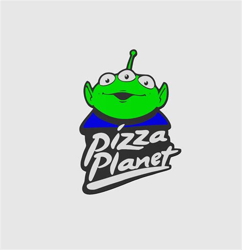 Free STL file Pizza Planet Toy Story 2D Wall Art & Keychain 🍕 (3MF)・3D ...