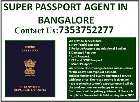 Super Passport Agent In Bangalore 7353752277