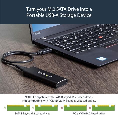 StarTech M 2 SSD Aluminum Enclosure To USB 3 0 5Gbps With UASP