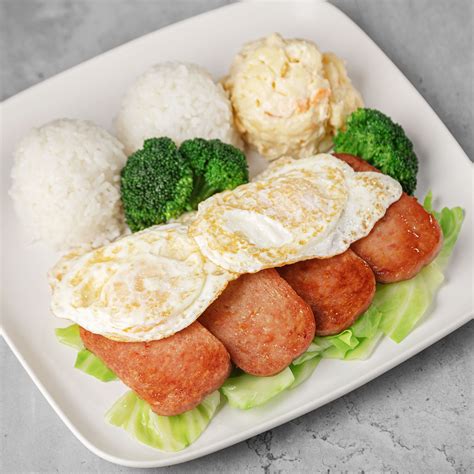 Ono Hawaiian BBQ - Grilled Spam & Eggs