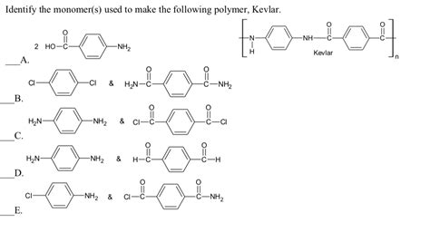 Solved Identify The Monomers Used To Make The Following