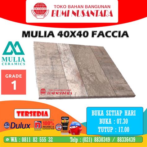 Jual Mulia Keramik X Faccia Moca Motif Kayu Urat Kasar Garasi