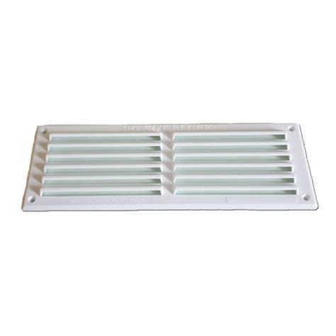 White Plastic Louvre Vents Caravan Air Vent Ventilator Cover With