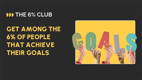 How To Set Goals And Actually Achieve Them Six Percent Club