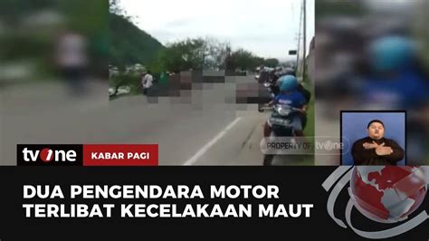 Tabrakan Maut Dua Pengendara Sepeda Motor Adu Banteng Satu Orang