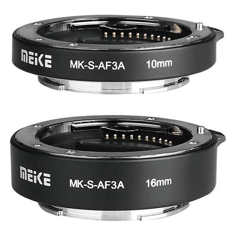 Tube chụp Macro Meike MK S AF3A Auto Focus Extension Tube 10mm 16mm Cho