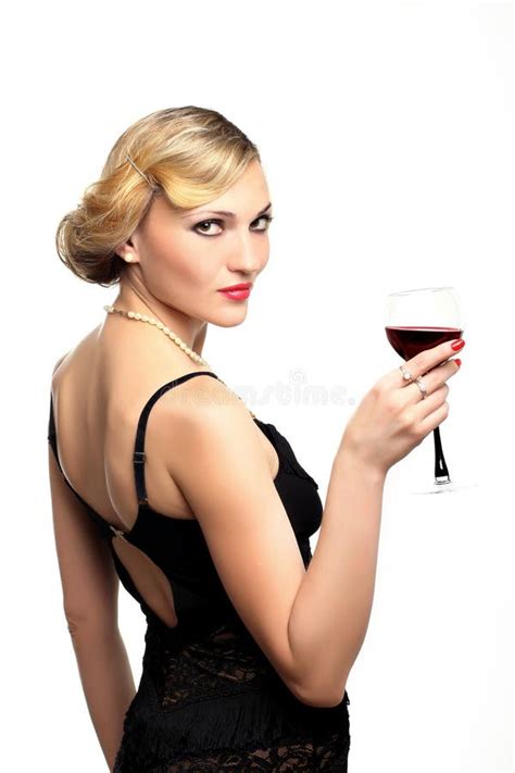 Nude Woman With Wine Silhouette Stock Photo Image Of Girl Beauty 117745308