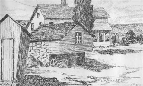 Original Pencil Drawing of Country House Art Print Greeting Cards Notecards - Etsy