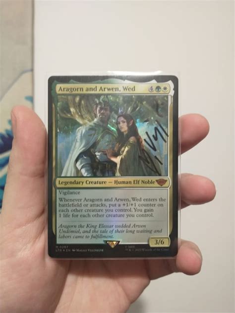 Aragorn and Arwen wedding signed : r/mtgfinance