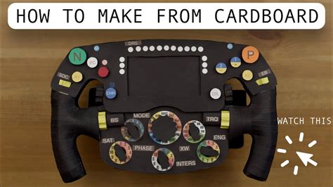 How To Make A FERRARI F1 75 STEERING WHEEL From Cardboard DIY Charles