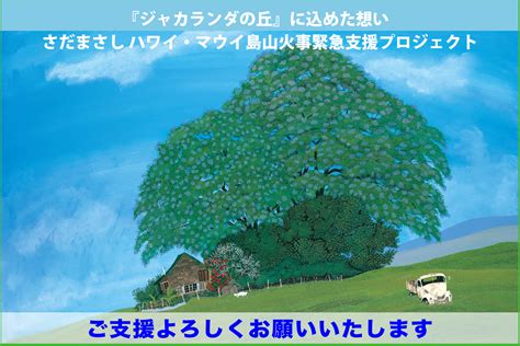 うぶごえ 【風に立つライオン基金】〜『ジャカランダの丘』に込めた想い〜 さだまさし ハワイ・マウイ島山火事 緊急支援プロジェクト