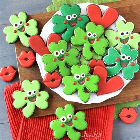 Happy Shamrock Cookies Kit By LilaLoa Shamrock Cookies Cupcakes