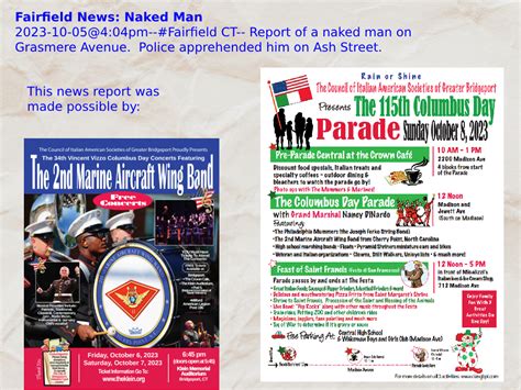 Fairfield News Naked Man DoingItLocal