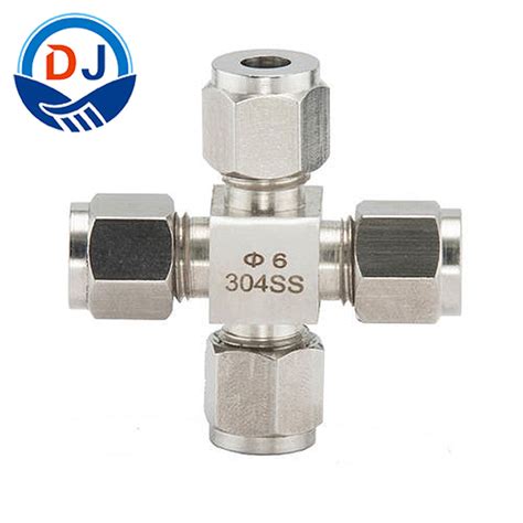 High Pressure Stainless Steel Double Ferrule Tube Fitting Compression