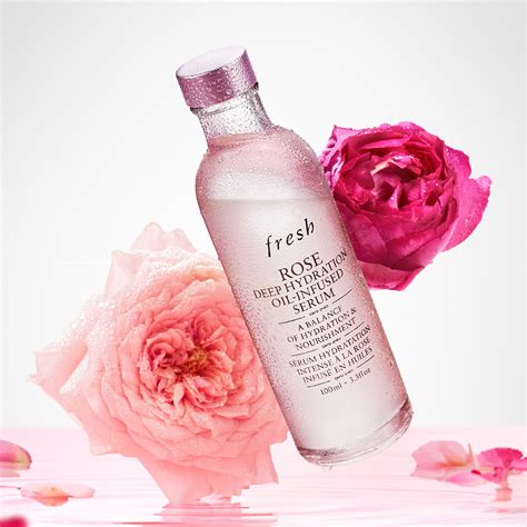 Rose Oil Serum Nawilżające serum do twarzy z olejkiem różanym i FRESH