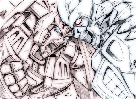 Hot Rod Galvatron And Rodimus Prime Transformers And More Drawn By Kamizono Spookyhouse