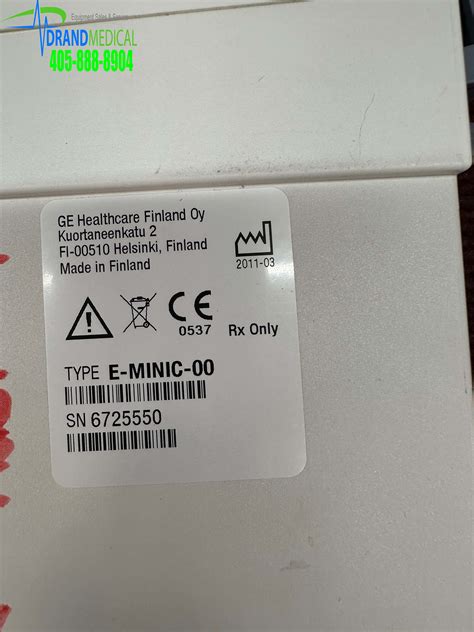 GE E-miniC-00 C.O.2 Module With Mini D-Fend Water Trap - Medsold