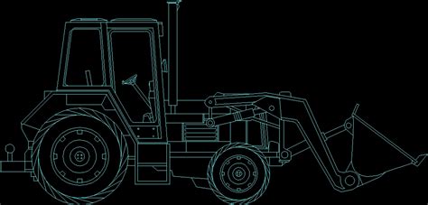 Tractor DWG Block For AutoCAD Designs CAD