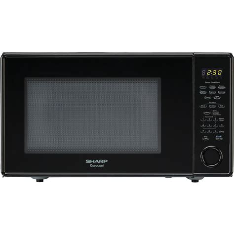 Shop Sharp 1.8-cu ft 1100-Watt Countertop Microwave (Black) at Lowes.com