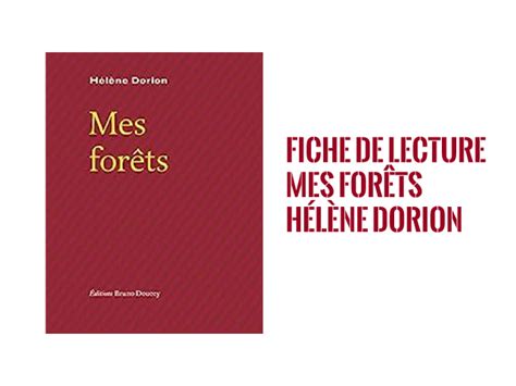 Fiche De Lecture De Mes For Ts De H L Ne Dorion Bac De Fran Ais